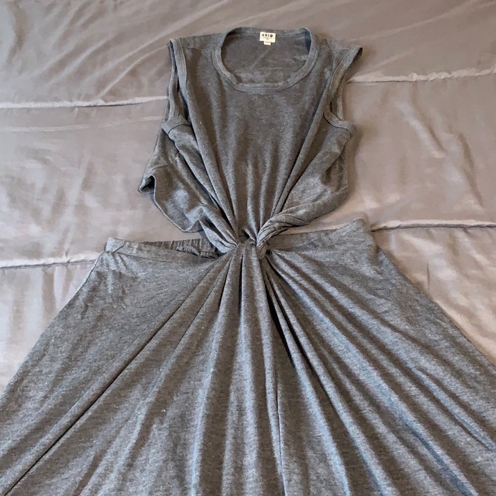 Small Grey Skirt Romper with Elastic Band